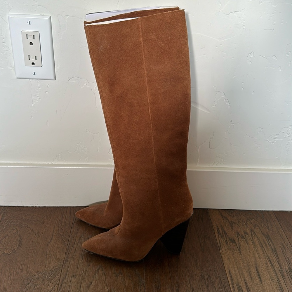 Suede Franco Sarto boots